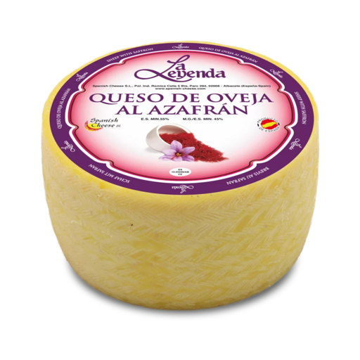 Полутвёрдый сыр Queso de Oveja 5 Meses Con Azafran Manchego (Манчего 5 месяцев с шафраном)