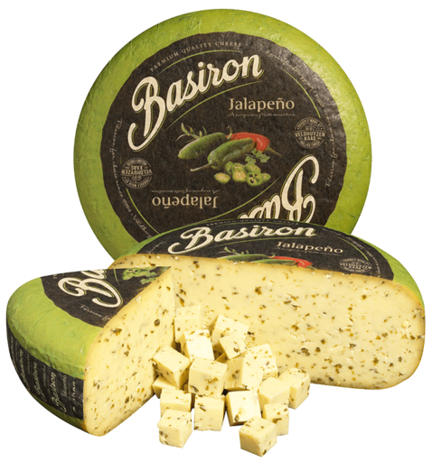 Полутвёрдый сыр Базирон Халапеньо (Basiron Jalapeno)