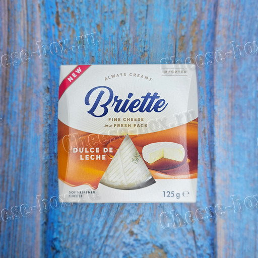 Мягкий сыр Бри карамельный соус (Briette Fine Cheese Dulce de Leche) 125гр