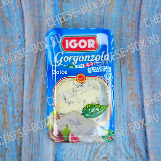 Мягкий Сыр Горгонзола Дольче Игор (Igor Gorgonzola Dolce DOP In Blu) 200гр