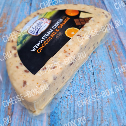 Полутвёрдый сыр  Ilchester Wensleydale chocolate orange (Илчестер Уэнслидейл с Шоколадом и Апельсином)