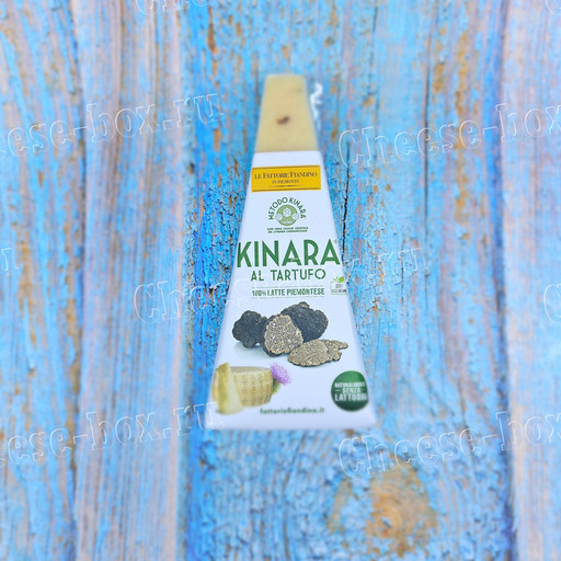 Kinara al tartufo 100% latte piemontese le fattorie fiandino naturalmente senza lattosio (Твёрдый сыр Кинара с трюфелем без лактозы 200гр)