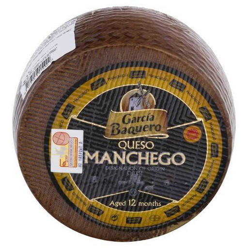 Полутвёрдый сыр Manchego Cheese García Baquero Aged 12 Months  (Манчего Гарсиа Бакеро выдержка 12 месяцев 3кг