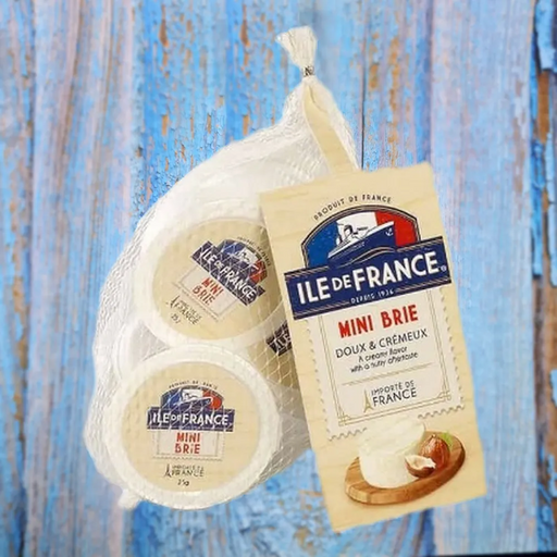 Мягкий сыр Бонгрэн Мини бри иль де Франс сетка (Mini Brie Cheese) 5*25г 125гр