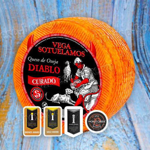 Полутвёрдый Сыр Manchego Queso Curado de Oveja con Diablo (Манчего с Диабло) 6 месяцев