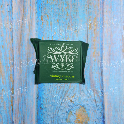 Wyke Farms Vintage Reserve Cheddar (Твёрдый сыр Вайк Фармс Винтажный Резерв Чеддер сыр зеленая упаковка 200гр)