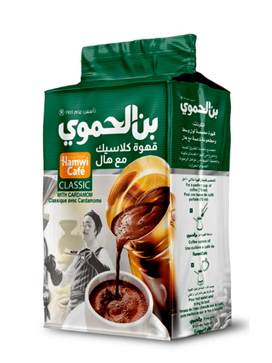 Кофе молотый с кардамоном Hamwi Classic Cardamom из Сирии, 100 гр. Кофе молотый с кардамоном Hamwi Classic Cardamom из Сирии, 100 гр.