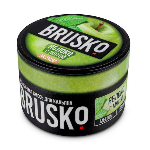 Бестабачная смесь Brusko - Яблоко с Мятой, 50 гр.