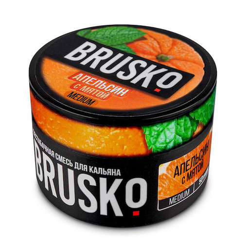 Бестабачная смесь Brusko - Апельсин с Мятой, 50 гр.
