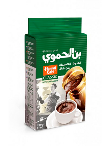 Кофе молотый с кардамоном Hamwi Classic Cardamom из Сирии, 200 гр. Кофе молотый с кардамоном Hamwi Classic Cardamom из Сирии, 200 гр.