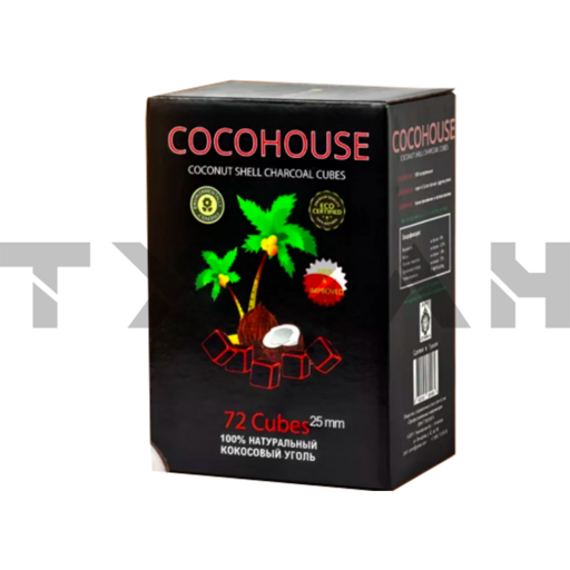 Уголь для кальяна COCOHOUSE 72 шт