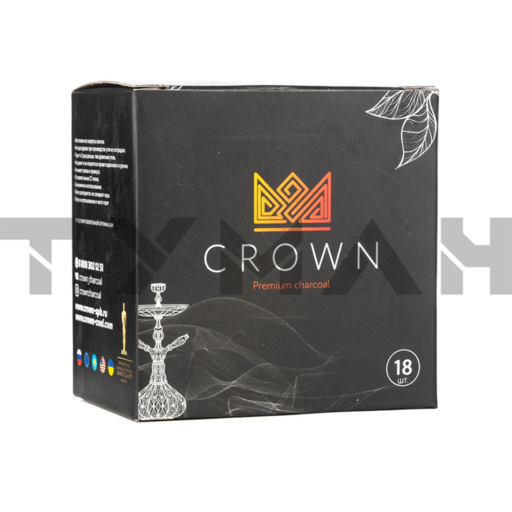 Уголь для кальяна CROWN 18 шт