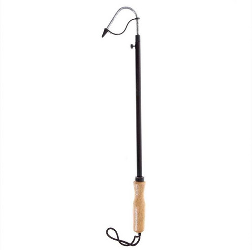 Багорик для рыбалки телескопический с деревянной ручкой.
