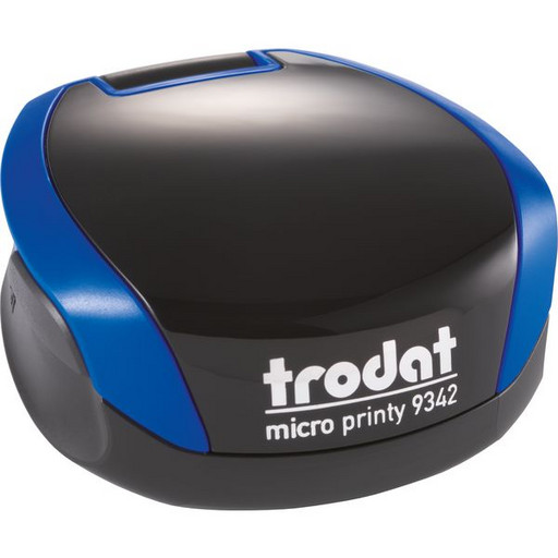 Карманная оснастка для круглой печати "Micro Printy"/"Мышка" диам. 42 мм сапфир (темно-синяя), подушка синяя