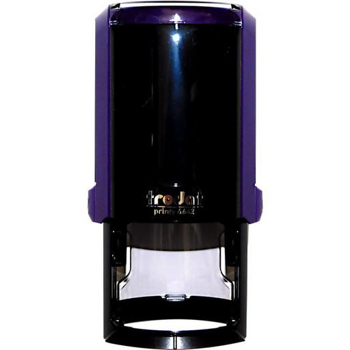 Оснастка д/круглой печати 42 мм с крышкой новая фиолетовая