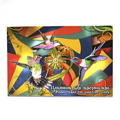 Планшет цветного картона А3/200/20 л., 4 цвета, TOMMY Master Калейдоскоп, на склейке
