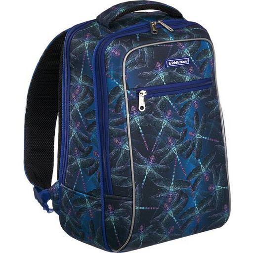 Рюкзак ученический ErichKrause ErgoLine Urban 18L_Neon Dragonflies, 44*29*21см, 540г, 2 отд., эрг.спинка