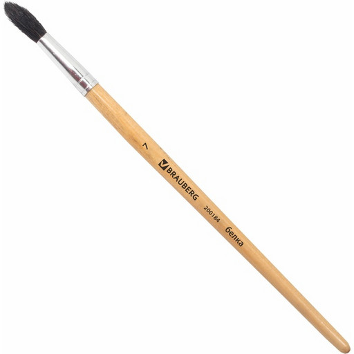 Кисть белка N 7 круглая BRAUBERG