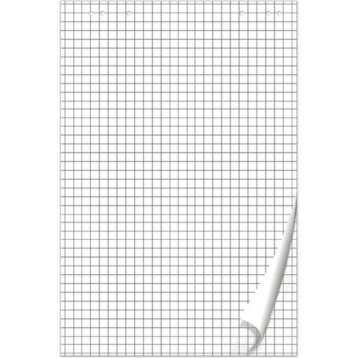 Бумага для флипчарта, 675*980 мм, 20 л., 80 г/м2, клетка, 6 отверстий, BRAUBERG Standard