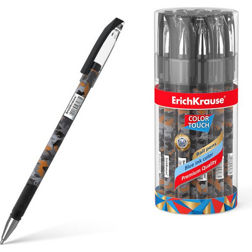 Ручка шариковая 0,7 мм синяя ErichKrause ColorTouch® Rough Native
