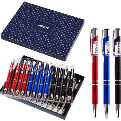 Ручка шариковая подарочная deVENTE Classic, 0.7 мм, синяя, металлический корпус, ассорти 3 цвета