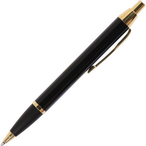Ручка шариковая подарочная автоматическая FIORENZO,  цвет корпуса черный, синяя в картоне
