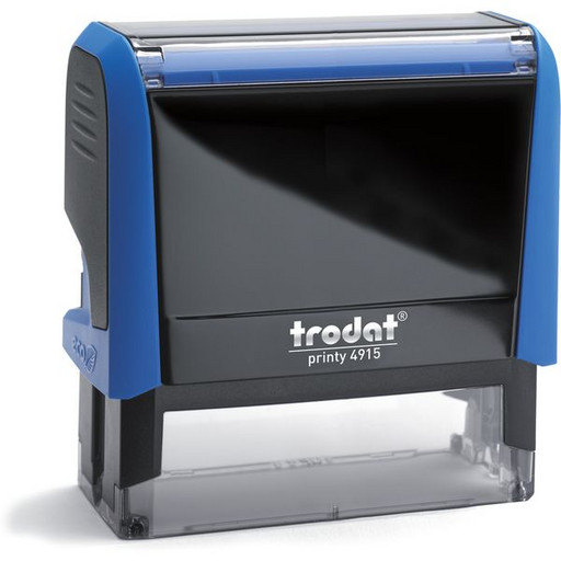 Оснастка для штампа автомат., оттиск 70*25 мм, пласт. корпус_синий, TRODAT Printy 4.0 Оснастка для штампа автомат., оттиск 70*25 мм, пласт. корпус_синий, TRODAT Printy 4.0