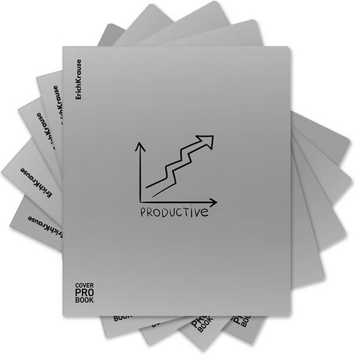 Тетрадь 48 л., клетка, 60 г/м², пластик. обложка, ErichKrause CoverProBook Life Style_MIX-PACK