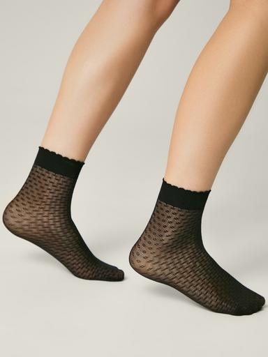 CONTE Тонкие носки с ажурным геометрическим рисунком JULIA22-24