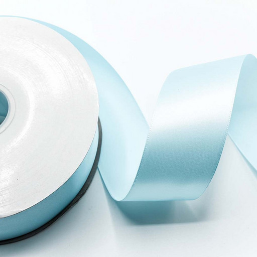 556-50/311 Лента атласная полиэстер 5 см *100 ярдов голубой 1/7 1/28