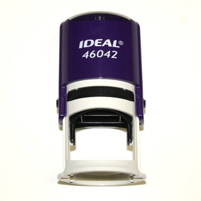 Оснастка д/круглой печати IDEAL 42 мм с крышкой фиолетовая