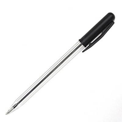 Ручка шариковая автоматическая, 1.0 мм, черная, Tratto, поворот. мех. прозр. корпус