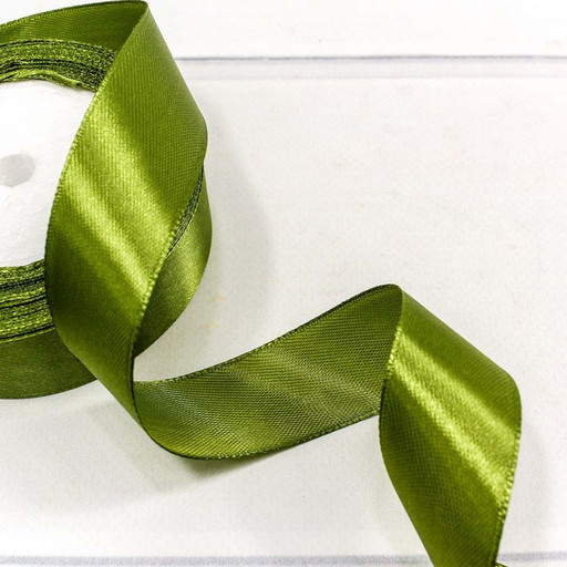 562-25/108 Лента атласная (сатин) 2,5 см*25 ярдов болотный 1/5 1/300