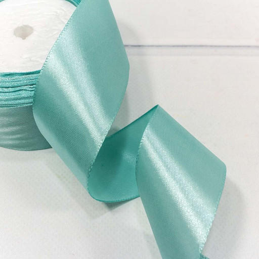 562-38/199 Лента атласная (сатин) 3,8 см*25 ярдов мятный 1/5 1/200