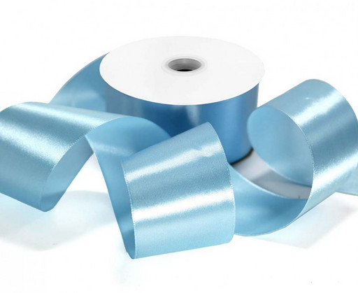 554-50/199 Лента атласная сатин 5 см*50 ярдов бирюзовый 1/3 1/96