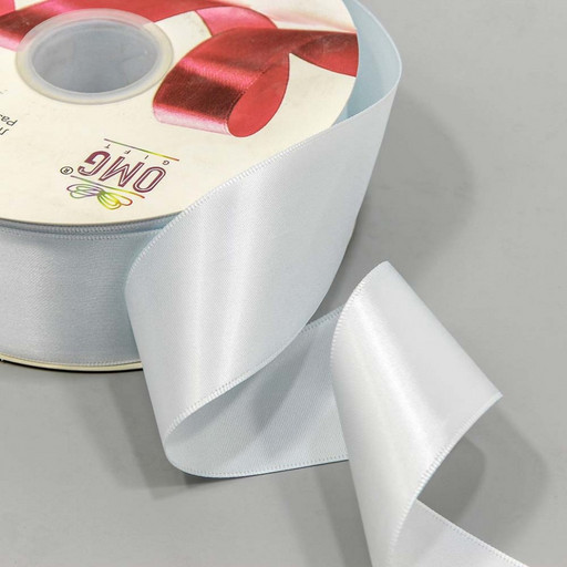 556-50/303 Лента Атласная Полиэстер класс А 5см*100ярд Бледно-голубой 1/7 1/28