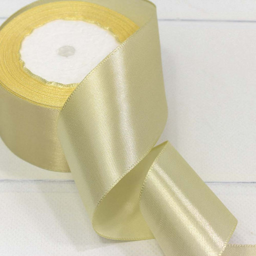 562-50/64 Лента Атласная Сатин 5см*25ярд Шампань 1/4 1/160