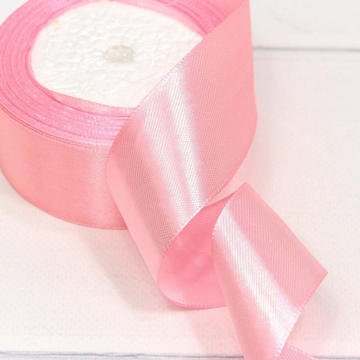 562-50/04 Лента Атласная Сатин 5см*25ярд Розовый-04 1/4 1/160