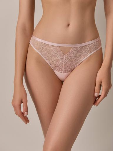 CONTE LACE TWIST LBR 1990 Трусы «бразилиана» из кружева с фигурным вырезом