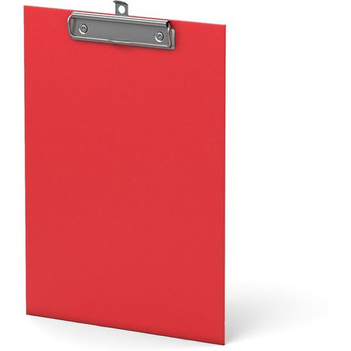 Планшет с зажимом ErichKrause Standard, А4, картон/бумвинил, европодвес, красный