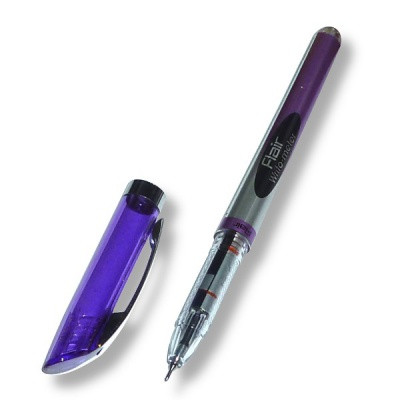 Ручка шариковая 0,5 мм синяя Flair Writo-Meter, игольчатый ПУ, чернила п/вязкости