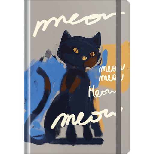 Ежедневник недат А5 128л BG "Meow-meow" на резинке