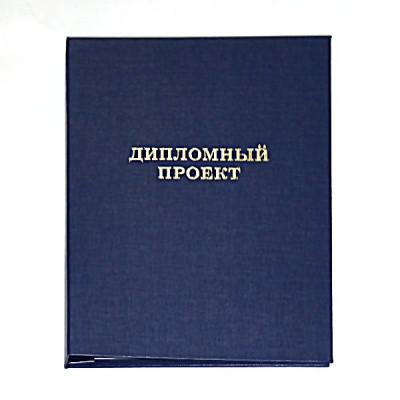 Папка ДИПЛОМНЫЙ ПРОЕКТ (синяя)
