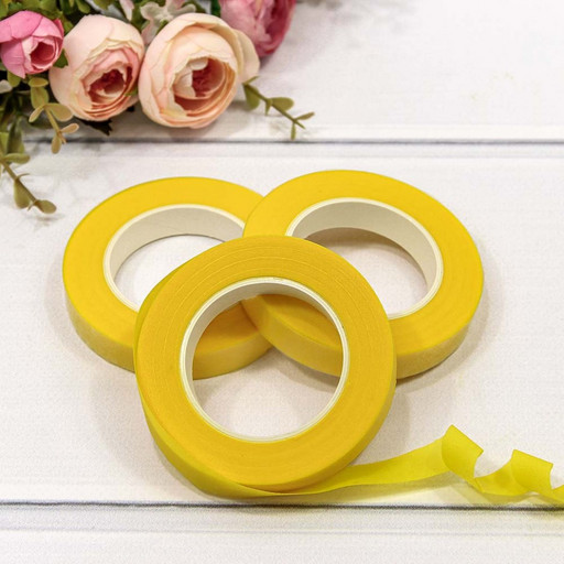 2603/7 Тейп-лента для цветов 1,2см*25ярд Жёлтый 1/12 1/360