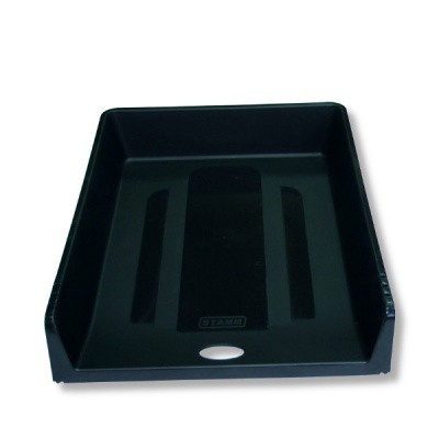 Лоток горизонтальный СТАММ 1 в 1, пластик., литой, черный