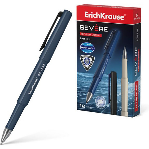 Ручка шариковая 0,7 мм синяя ErichKrause Severe Ultra Glide пулевидный ПУ
