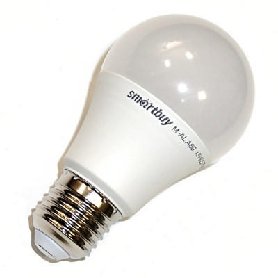 Лампа светодиодная (LED) Smartbuy A60 13W 4000K E27