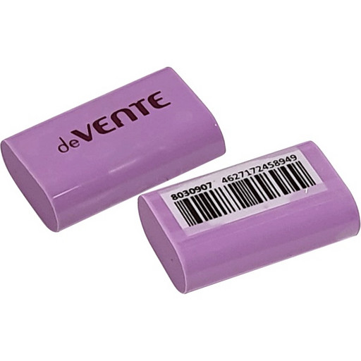 Ластик deVENTE Pastel, синт. каучук (Dust free), прямоугольный, 37*24*11 мм, сиреневый