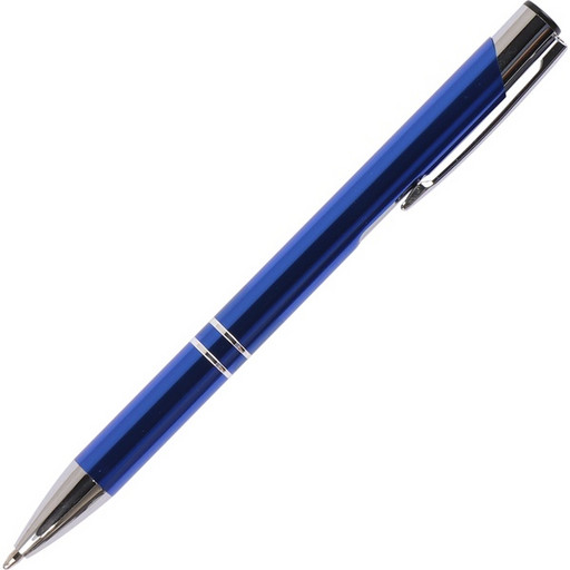 Ручка шариковая подарочная автоматическая FIORENZO,  цвет корпуса синий, синяя в футляре