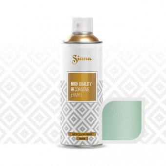 SNM006 Краска, эмаль-аэрозоль для декора Siana high quality – «металлик», 520 мл. Жемчужно-мятный